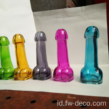 Botol kaca bentuk penis kreatif 77ml